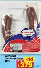 CUMHURİYET DANA KANGAL SUCUK 350 G fiyat ve kampanya bilgisi